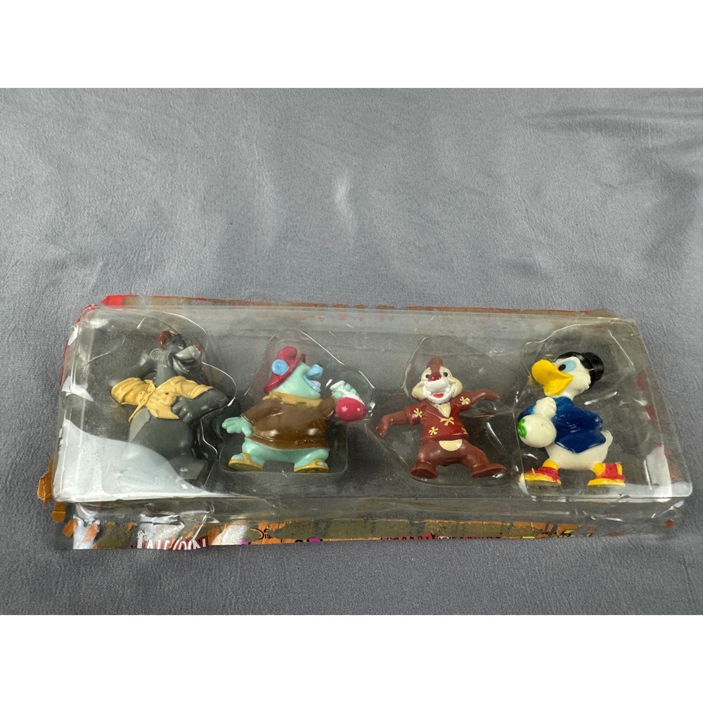 Lot Of 4 Kelloggs 1991 Disney figures Scrooge Mcduck Chip Baloo Tummi